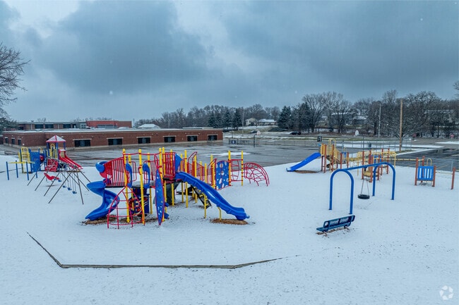 Students can enjoy the playground at Prairie View Elementary School.