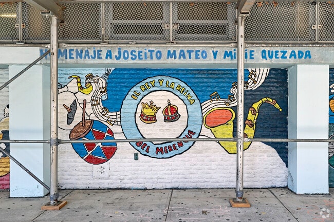 JHS 143 has some amazing artwork adjourning its exterior and interior walls.