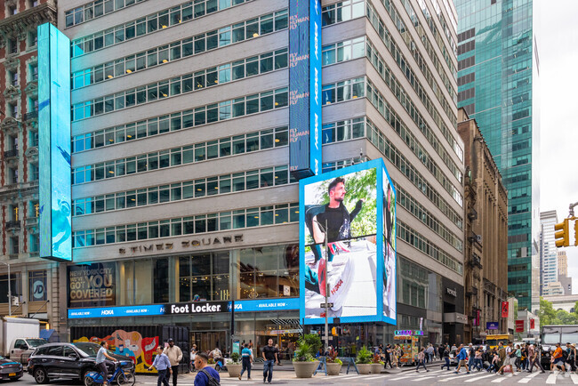 Think Global School on the Times Square side.