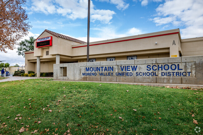 Students enjoy the atmosphere at Mountain View Middle School in Moreno Valley.
