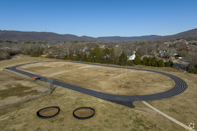 Athletic fields for Hampton Cove Middle School in Owns Cross Roads Alabama.