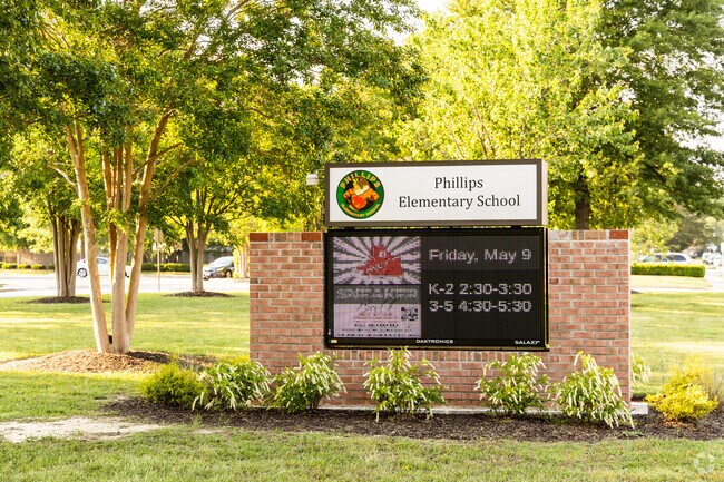 Phillips Elementary School in Newport News encourages strong community involvement through parent-teacher partnerships and events.