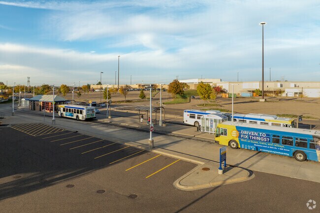 multiple buses at Metro Transit