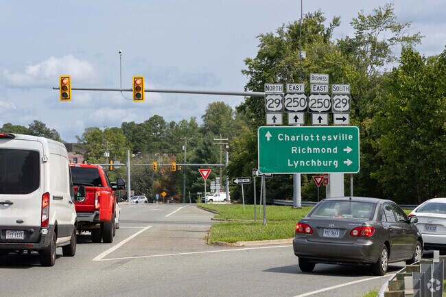 Bordered by Routes 250 and 29, traversing Charlottesville is convenient.