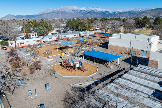 The playground at Mitchell Elementary School in NE Albuquerque.