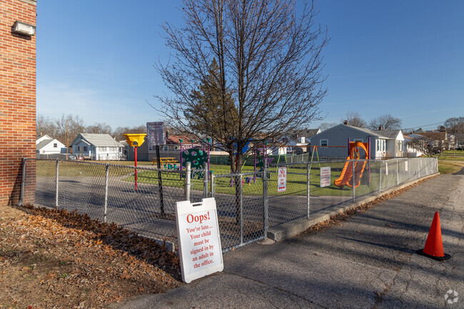 The play area at Orlo Ave Elementary School in East Providence.