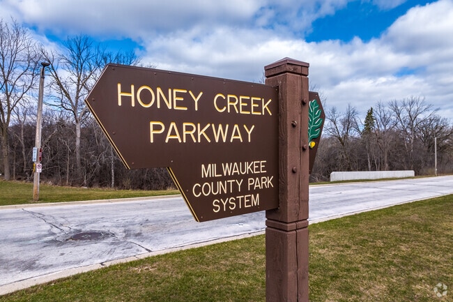 Honey Creek Parkway runs through the Honey Creek Parkway neighborhood in Milwaukee.