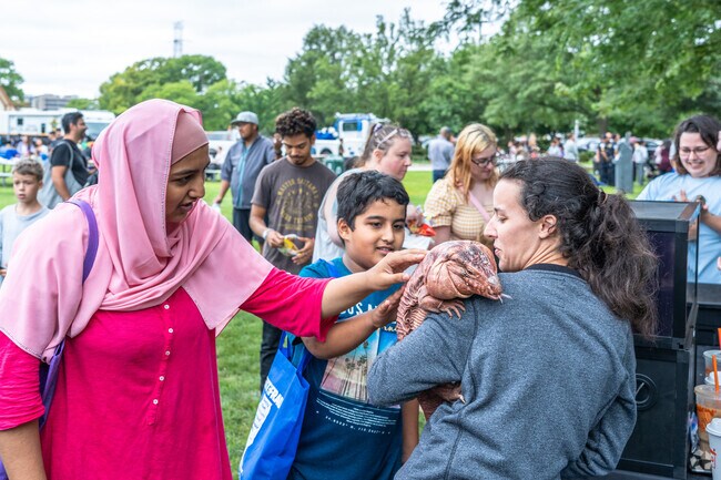 Get up close to reptiles during Southeast Skokie's National Night Out in Oakton Park.
