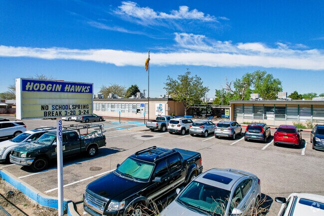 Hodgin Elementary Hawks belong to the Albuquerque Public Schools District.
