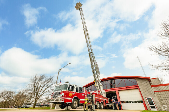 The friendly Lansing Fire Department in Wexford Heights participates in many community events.