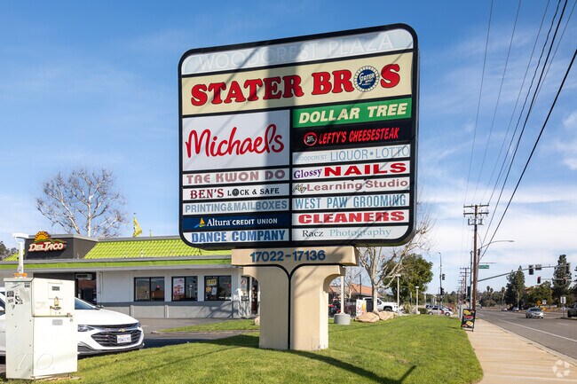 Woodcrest Plaza provides a convenient spot for dining and shopping for locals in Woodcrest, CA.