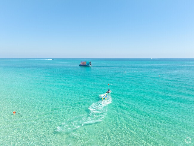 Person jet-skiing in Oceanfront.