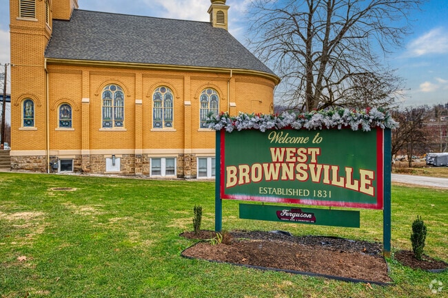 West Brownsville is a small town of about 1,000 people, and was established in 1831.