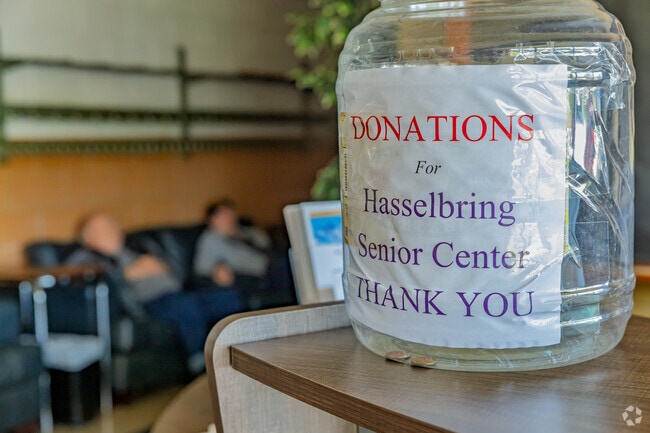 Hasselbring Senior Center is community funded by grants and donations from Brownell residents.