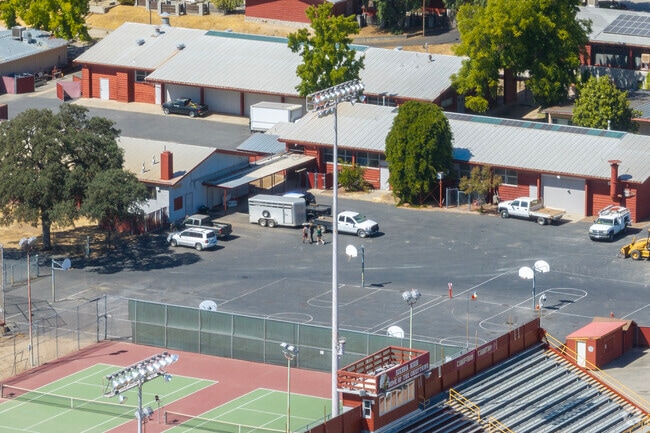 There is a basketball court at Sierra Junior High in Tollhouse.