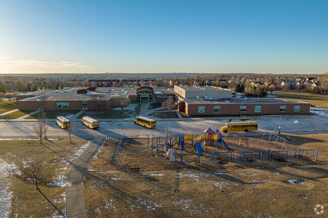 The playground at Liberty Ridge Elementary is on the east side of the school.