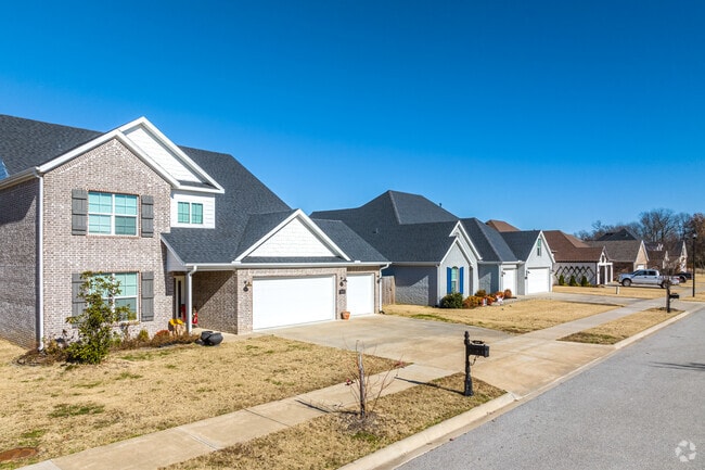 Rows of modern homes are built in Baldwin creating nice quiet subdivisions.