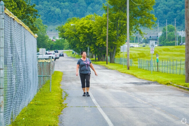 South Covington has paved trails that follow Banklick Creek perfect for exercise.
