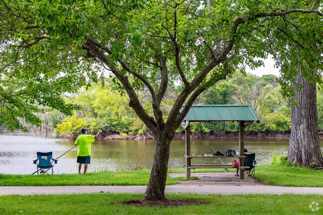 West Central Rock Island fishermen love to spend the day at Sunset Park.