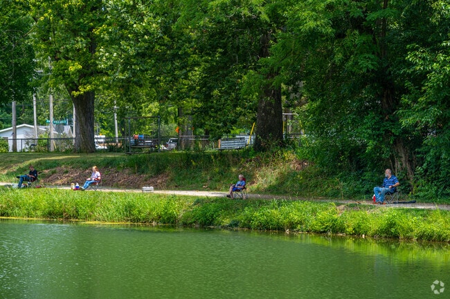Pittsburg residents head to the shade of the Wabash and Erie Canal Park.