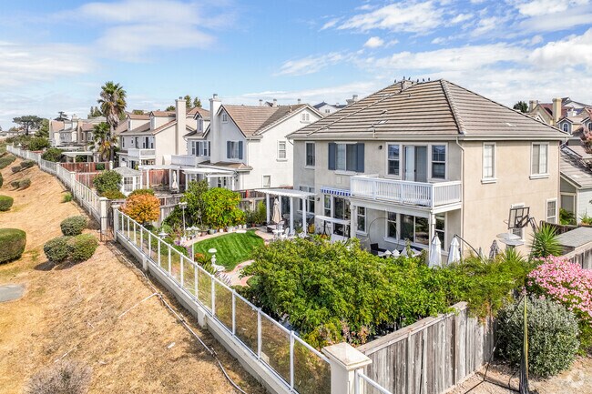 Bayfront homes offer balconies to get the best views of the bay in New Pacific.