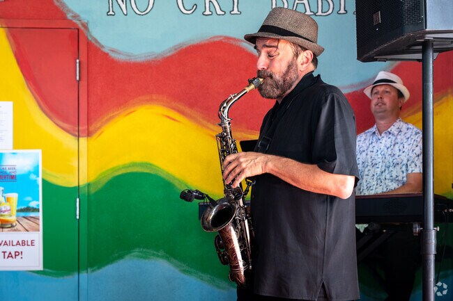 Bouchelle Island residents can enjoy live music during the Annual NSB Jazz Festival.