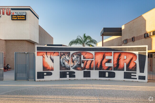 Tiger Pride is on display at San Jacinto High School.