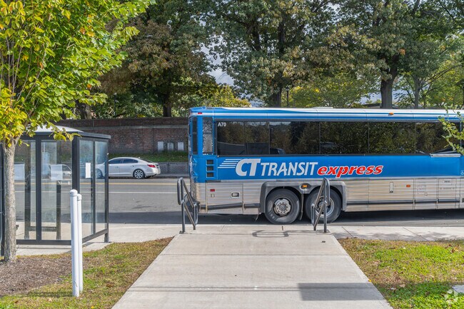 CT Transit Express buses link East End District to Waterbury and surrounding towns.