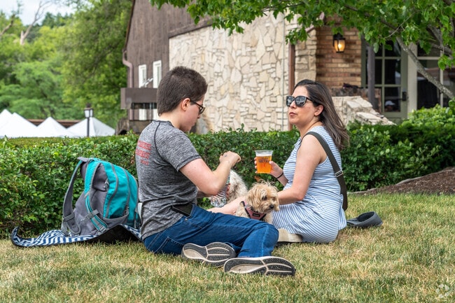 Pets and people have a great time during the Long Grove Strawberry Fest.
