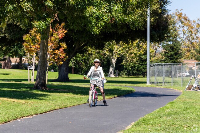 Enjoy the serene surroundings at  Washington Manor Park.