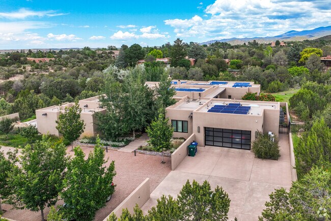 Large, Santa Fe style homes can be found along Museum Hill.