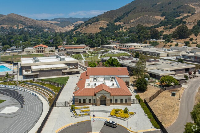 The campus of San Luis Obispo High School is surrounded by the beautiful hills of SLO.