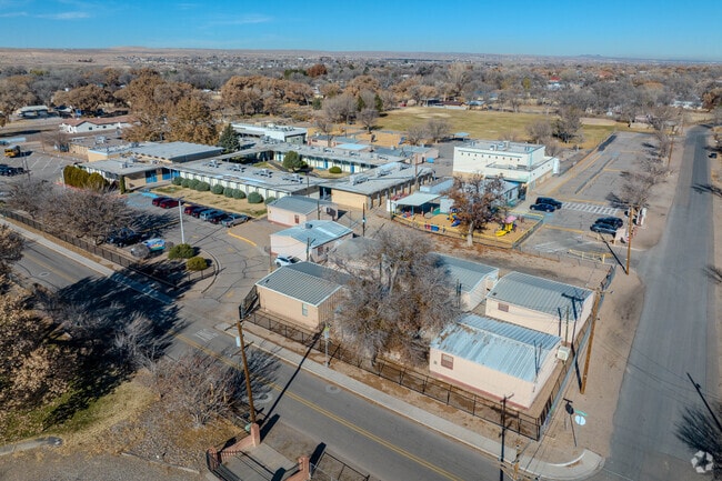An aerial view of Los Padillas Elementary school.