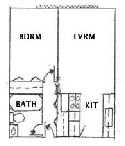 1BR/1BA
