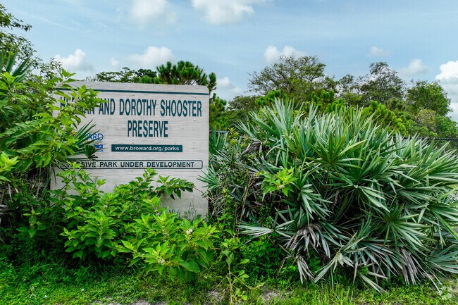 Herman and Dorothy Shooster Nature Preserve welcomes its nature-seeking patrons in Fair Gate.