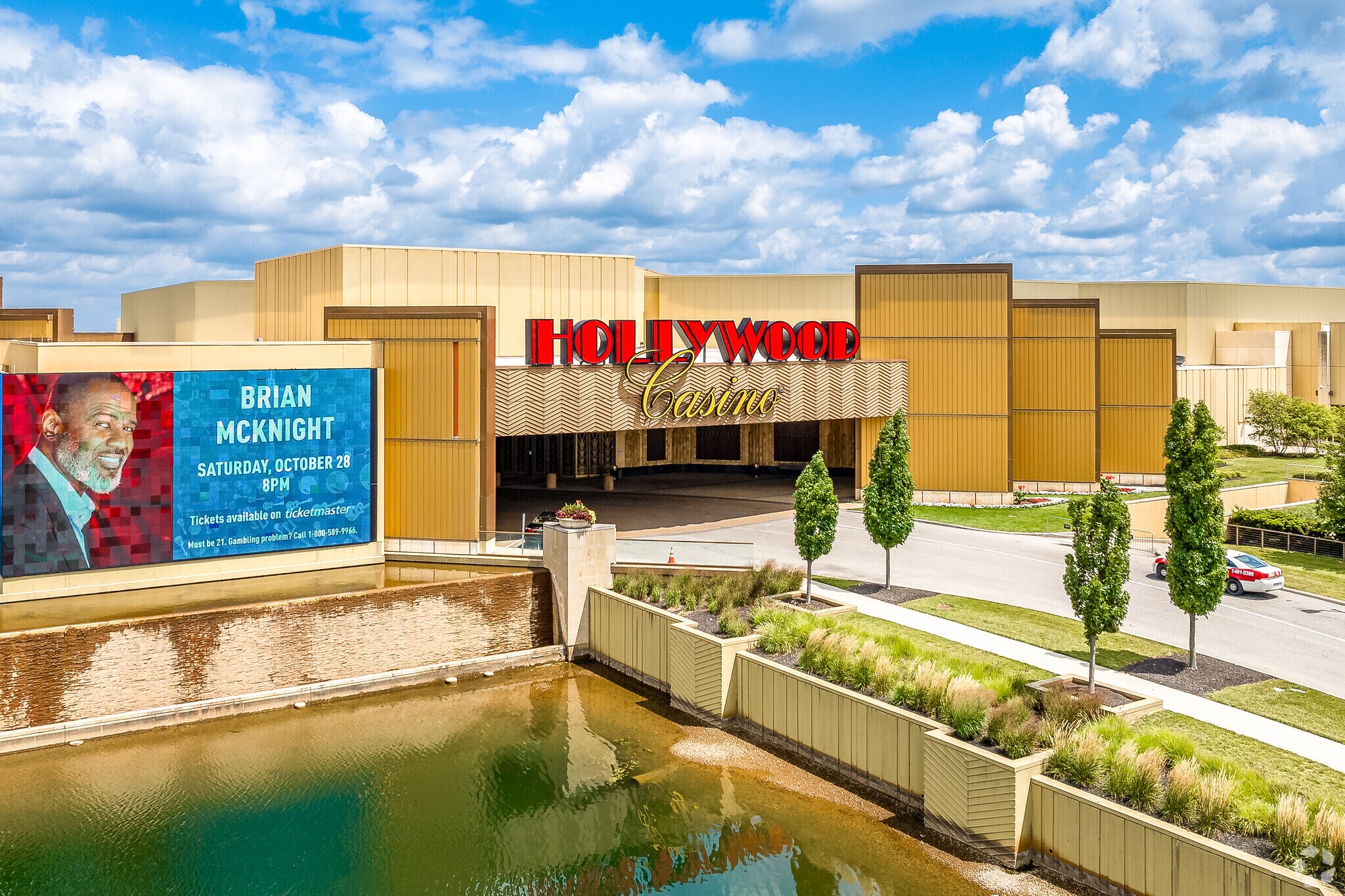 Hollywood Casino located near Brookhollow has a few restaurants  inside that are quite popular.
