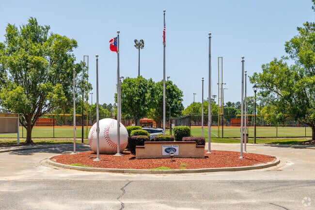 Ball fields at Freedom Park host organized league games year round in Bemis.