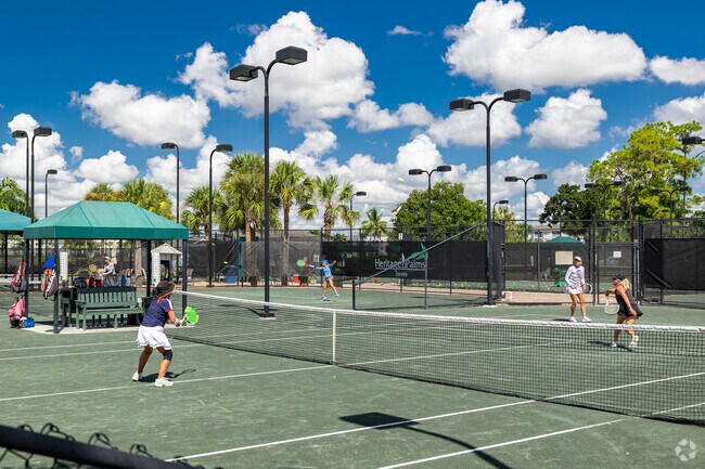 Heritage Palms tennis players have a great selection of Har-tru clay courts.