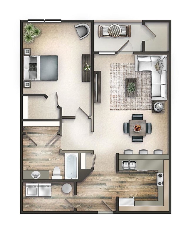 The Glens 1 Bed/1 Bath 838 Sq. Ft.
