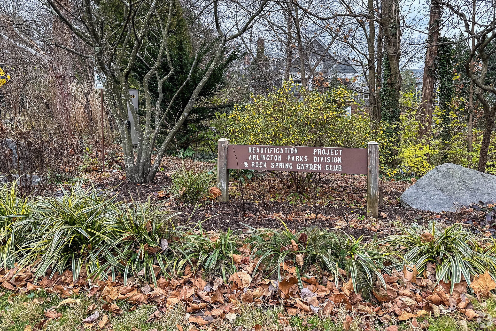 Garden signs at Greenbrier Park