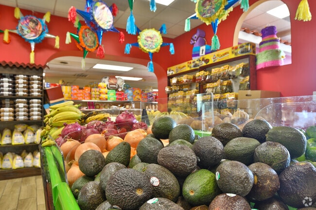Mini Market and Latino Grocery in McGuire Manor offers produce and piñatas.