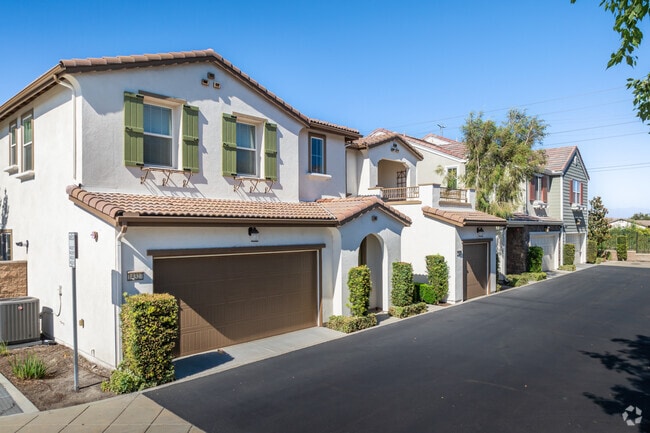 A row of contemporary and stylish townhomes in College Park.