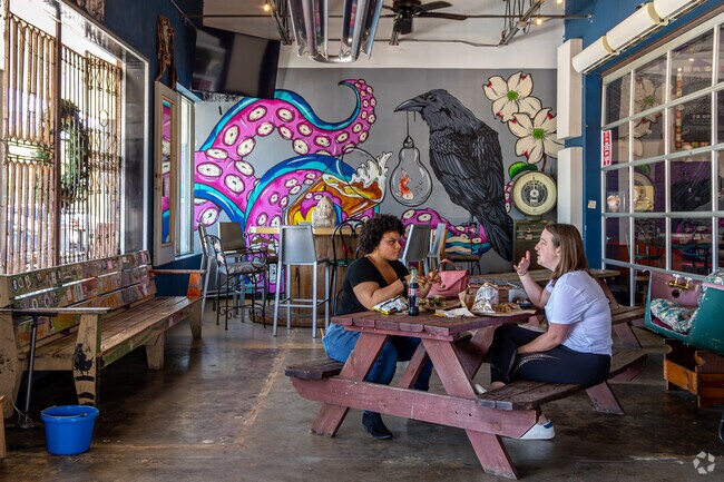 You can catch up with a friend over lunch at the Common Market.