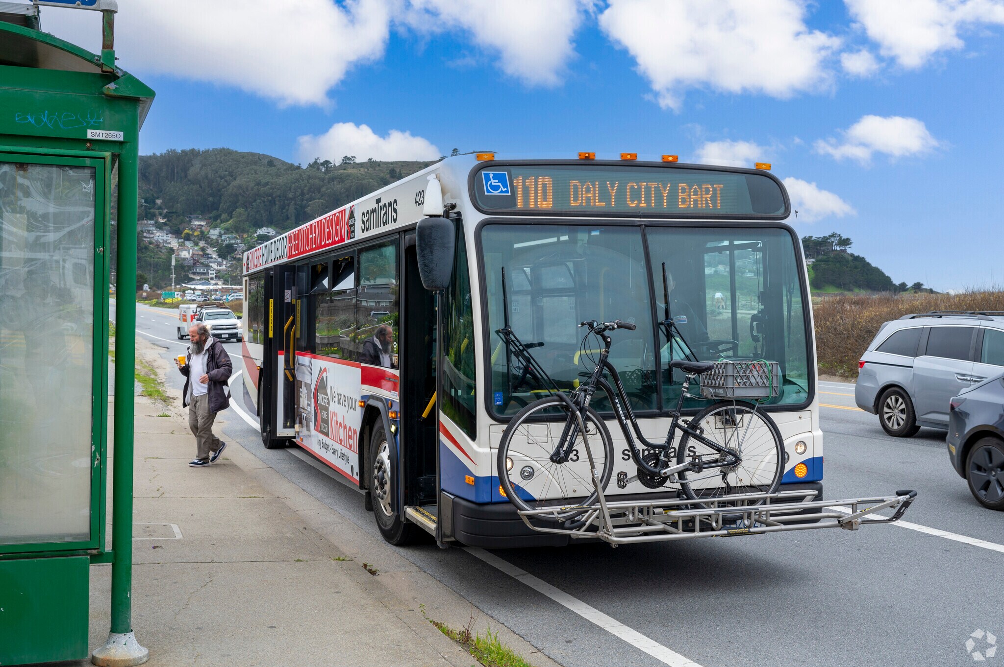 Samtrans he's a great public transportation option in Linda Mar