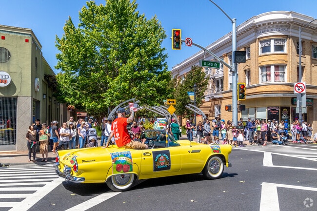 The parade is the fun part of the San Leandro Cherry Festival.