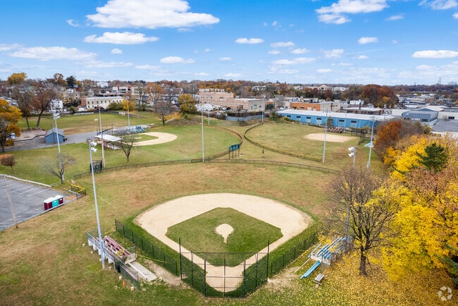 Benjamin Turner Middle School lies adjacent to Brush Park in Mount Vernon.