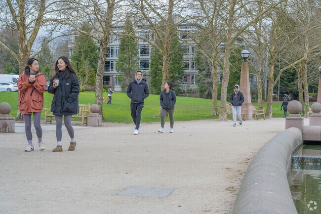 Spend the day outside walking around the pond in North Bellevue.
