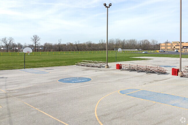 The Phoenix Park District has nice basketball courts for kids to play and have fun.