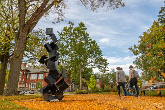 Germantown's Hanover Square Park houses the “Arbor Sapientiae” sculpture meaning “Arbor Wisdom”.