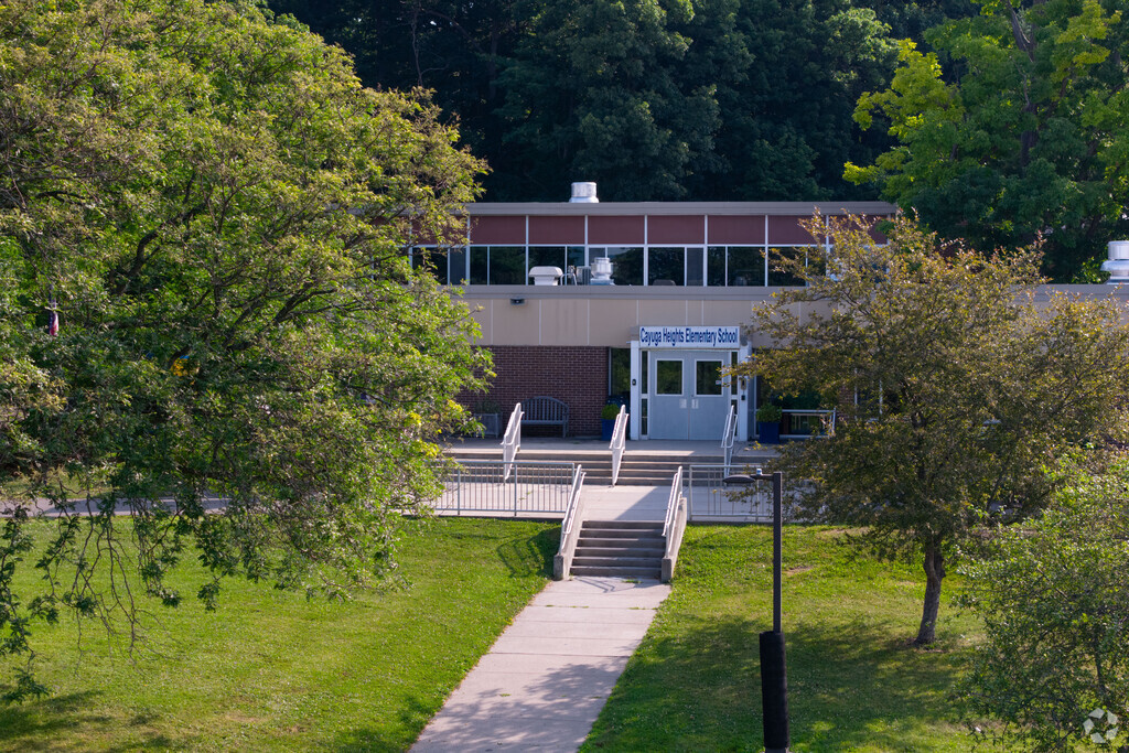 Cayuga Heights Elementary School has 864 students.